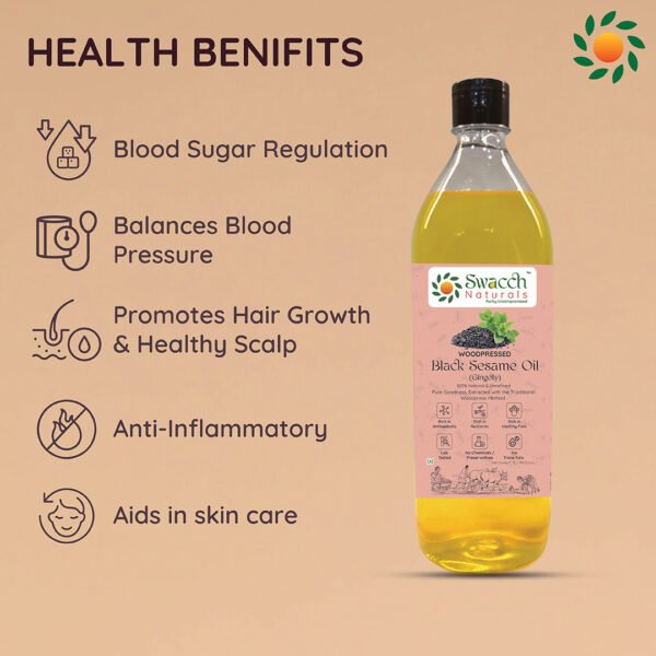 WoodPressed Black Sesame Oil - Image 2